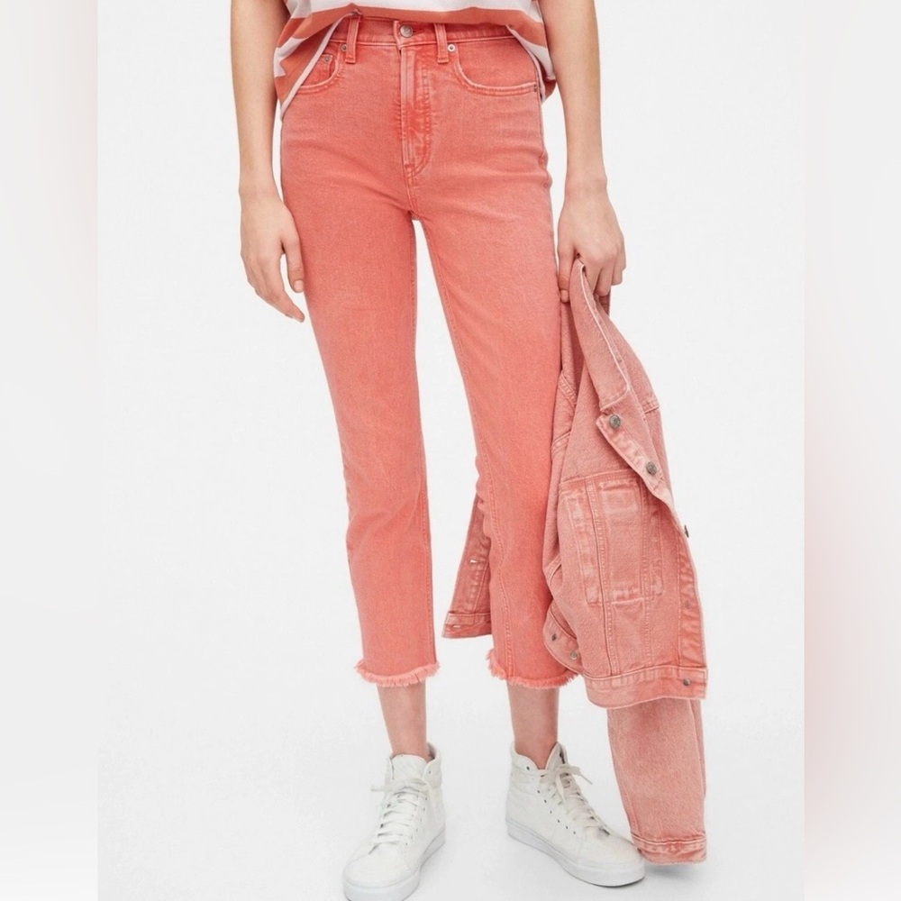 Gap High Rise Cigarette Jeans with Secret Smoothing Pockets Size 8/29